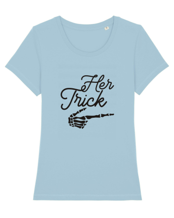 Her Trick Halloween Sky Blue