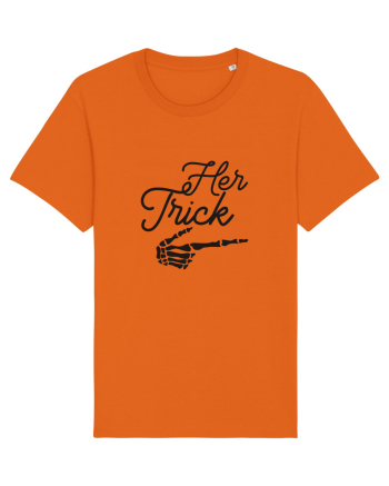 Her Trick Halloween Bright Orange