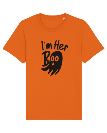 Her Boo Halloween Bright Orange