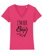 I'm Her Boo Halloween Tricou mânecă scurtă guler V Damă Evoker