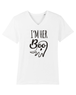I'm Her Boo Halloween Tricou mânecă scurtă guler V Bărbat Presenter