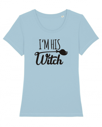 I'm His Witch Halloween Sky Blue