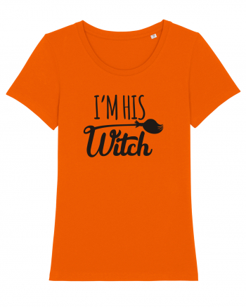 I'm His Witch Halloween Bright Orange