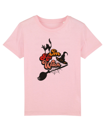 I'm His Witch Halloween Cotton Pink