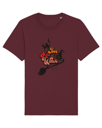 I'm His Witch Halloween Burgundy