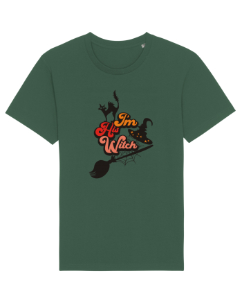 I'm His Witch Halloween Bottle Green