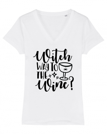 Witch way to the wine Halloween White