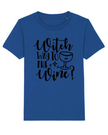 Witch way to the wine Halloween Majorelle Blue
