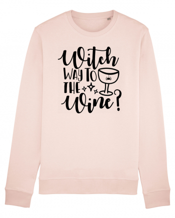 Witch way to the wine Halloween Candy Pink
