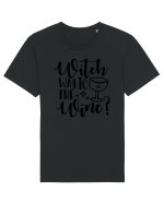 Witch way to the wine Halloween Tricou mânecă scurtă Unisex Rocker