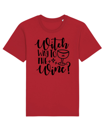 Witch way to the wine Halloween Red