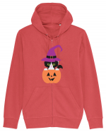 Pisica Neagra Halloween 1 Hanorac cu fermoar Unisex Connector