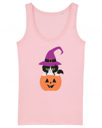 Pisica Neagra Halloween 1 Cotton Pink