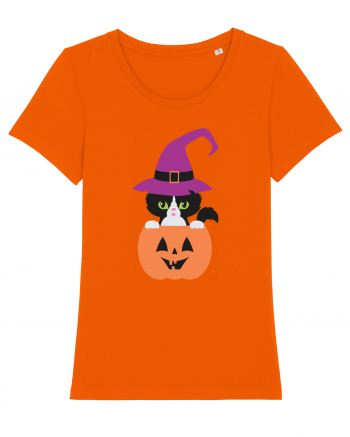 Pisica Neagra Halloween 1 Bright Orange