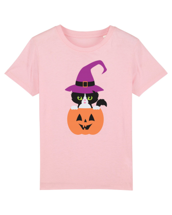 Pisica Neagra Halloween 1 Cotton Pink