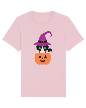 Pisica Neagra Halloween 1 Cotton Pink