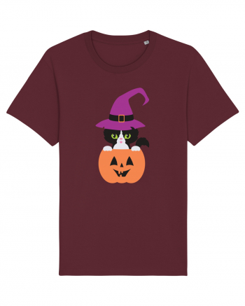 Pisica Neagra Halloween 1 Burgundy