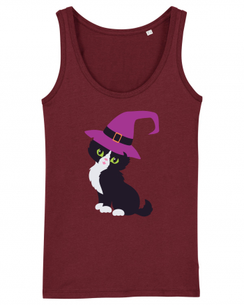 Pisica Neagra Halloween 2 Burgundy