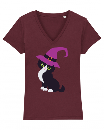 Pisica Neagra Halloween 2 Burgundy