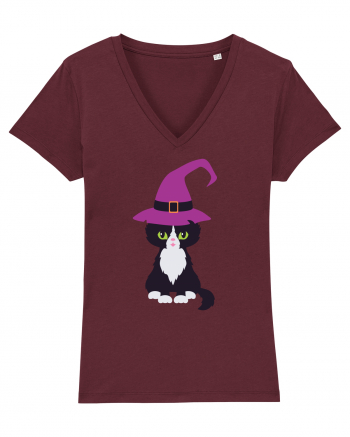 Pisica Neagra Halloween 3 Burgundy