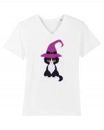 Pisica Neagra Halloween 3 Tricou mânecă scurtă guler V Bărbat Presenter