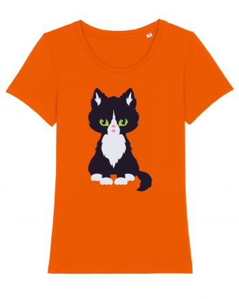 Pisica Neagra Halloween 5 Bright Orange