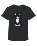 Pisica Neagra Halloween 5 Tricou mânecă scurtă guler larg Bărbat Skater