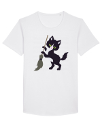 Pisica Neagra Halloween 6 Tricou mânecă scurtă guler larg Bărbat Skater