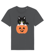 Pisica Neagra Halloween 8 Tricou mânecă scurtă Unisex Rocker