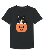 Pisica Neagra Halloween 8 Tricou mânecă scurtă guler larg Bărbat Skater