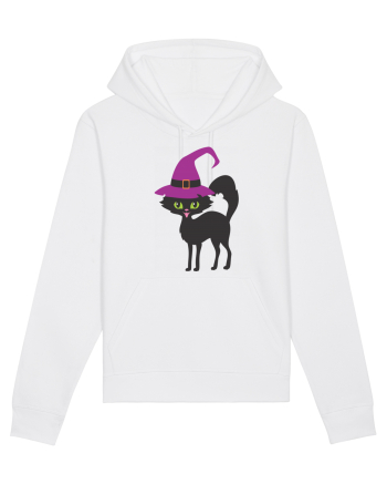Pisica Neagra Halloween 11 White