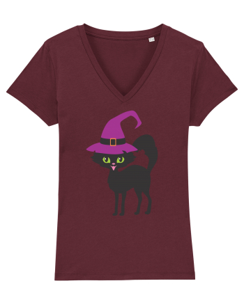 Pisica Neagra Halloween 11 Burgundy