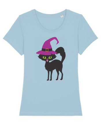 Pisica Neagra Halloween 11 Sky Blue