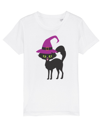 Pisica Neagra Halloween 11 White