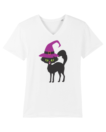 Pisica Neagra Halloween 11 White