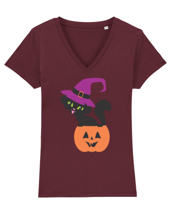 Pisica Neagra Halloween 12 Burgundy