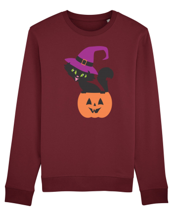 Pisica Neagra Halloween 12 Burgundy
