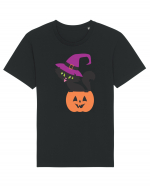 Pisica Neagra Halloween 12 Tricou mânecă scurtă Unisex Rocker