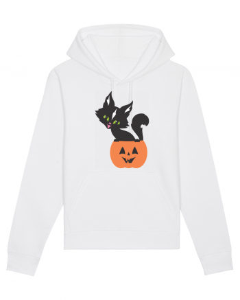 Pisica Neagra Halloween 13 White