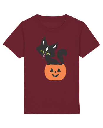 Pisica Neagra Halloween 13 Burgundy