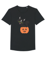 Pisica Neagra Halloween 13 Tricou mânecă scurtă guler larg Bărbat Skater