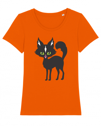Pisica Neagra Halloween 14 Bright Orange