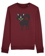 Pisica Neagra Halloween 14 Bluză mânecă lungă Unisex Rise