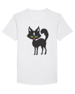 Pisica Neagra Halloween 14 Tricou mânecă scurtă guler larg Bărbat Skater