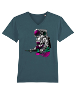 Astronaut Chitară Tricou mânecă scurtă guler V Bărbat Presenter