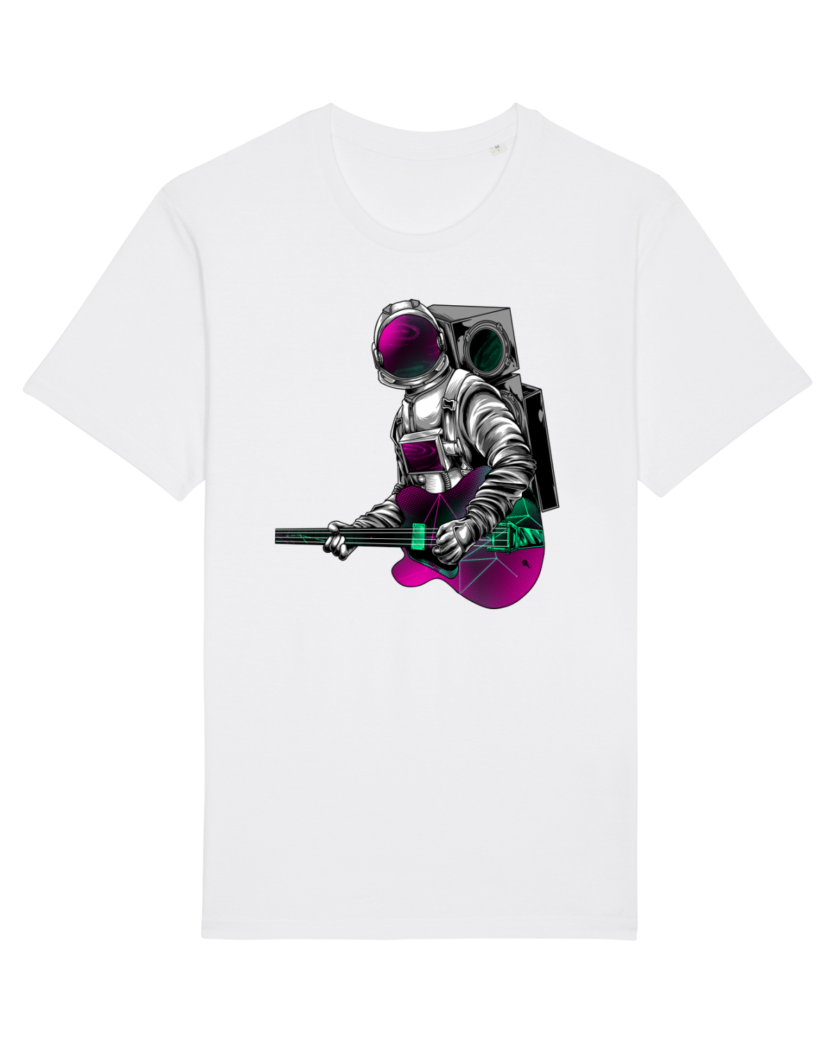 Tricou mânecă scurtă Unisex Rocker White