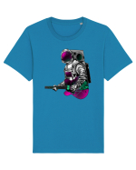 Astronaut Chitară Tricou mânecă scurtă Unisex Rocker