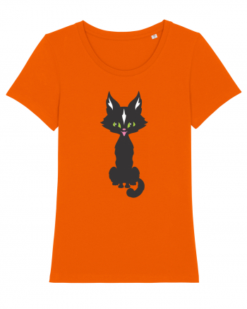 Pisica Neagra Halloween 15 Bright Orange