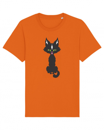 Pisica Neagra Halloween 15 Bright Orange
