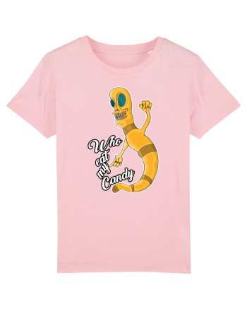 Worm asking who eat his candy Cotton Pink